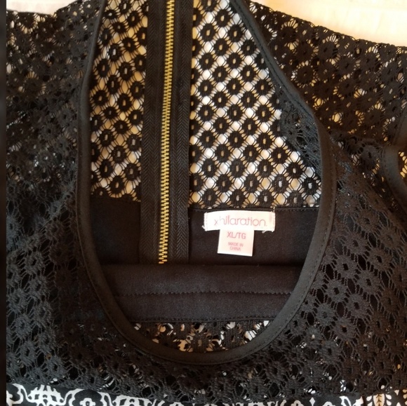 Xhilaration trapeze sleeveless crochet dress - Picture 3 of 3